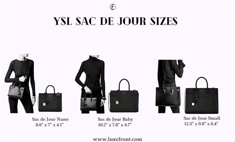 YSL sac de jour sizes